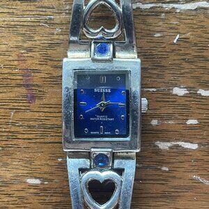 Suisse Blue and Silver Women's Watch